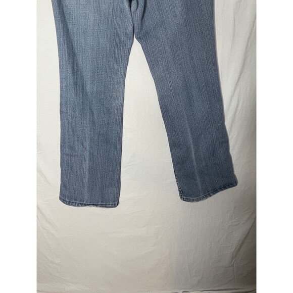 Seven 7 Women's Classic Flare Jeans Size 8 Medium Wash Blue Denim 31x30 Low Rise - Picture 9 of 11